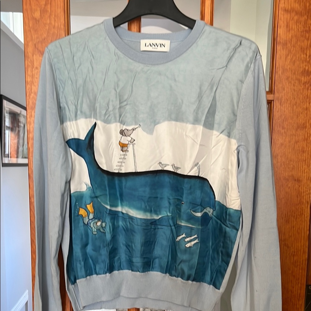 Lanvin Babar Collection Crewneck Sweater — silk and virgin wool